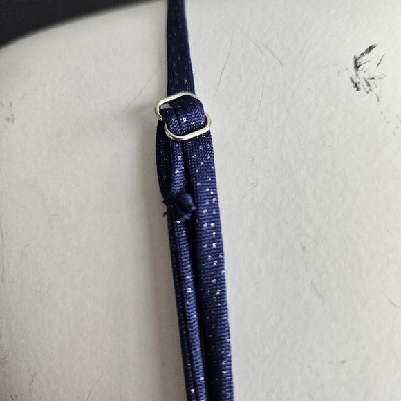 Lucy In The Sky Glitter Talia Front Twist Dress in Navy Size Small - Picture 7 of 12